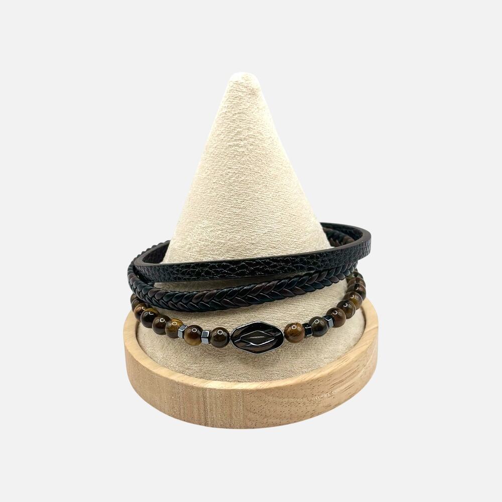 Classic Men's Leather Multilayer Bracelet